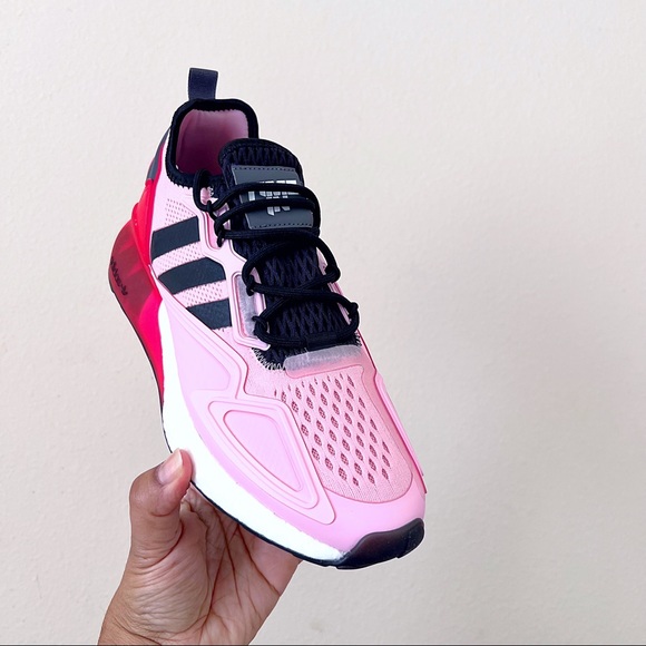 adidas Pink and Black Women's Sneakers - Picture 3 of 8